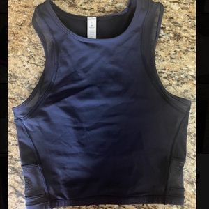 Navy Lululemon Crop